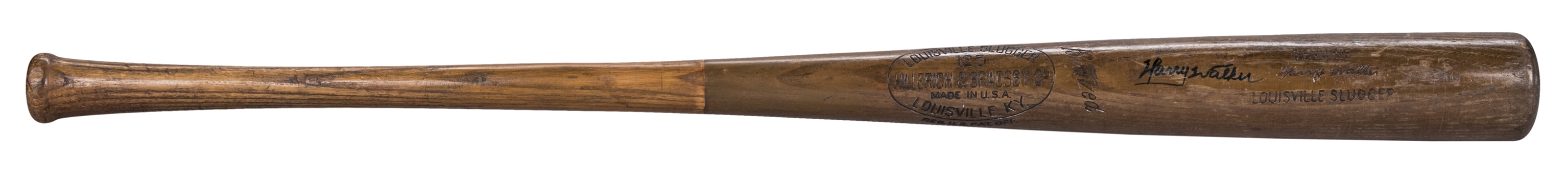 1959 Harry Walker Game Used and Signed Hillerich & Bradsby P53 Model Bat (PSA/DNA & Beckett)